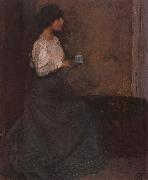 Hugh Ramsay Seated Figure oil